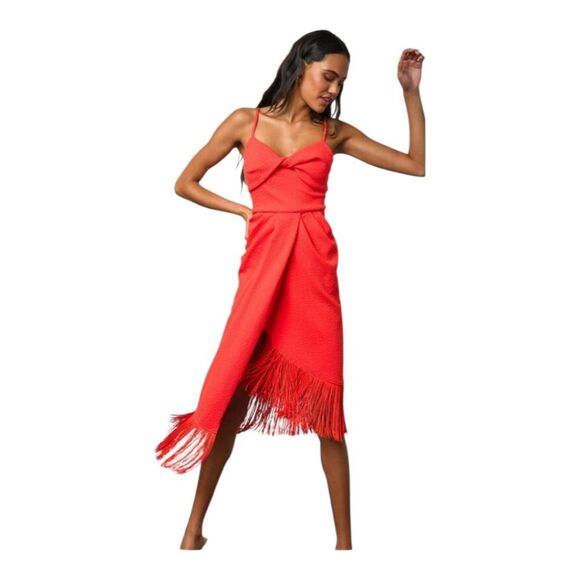 Hutch Dresses & Skirts - NWT Hutch Jovi Midi‎ Fringe Hem Dress